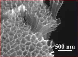 Sulfur in hollow nanofibers overcomes challenges of lithium-ion battery design