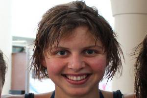 Swimming starlet wins gold in Canada