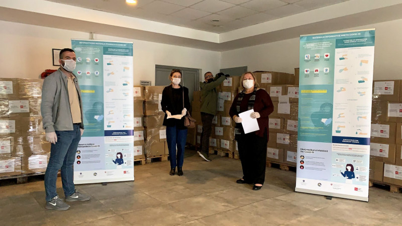 Information materials, hygienic-protective items, and essential food packages ar