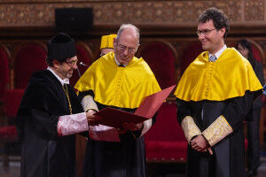 The UB confers honorary doctorates on Harry C. Dietz and Bart L. Loeys, experts on Marfan and Loeys-Dietz syndromes