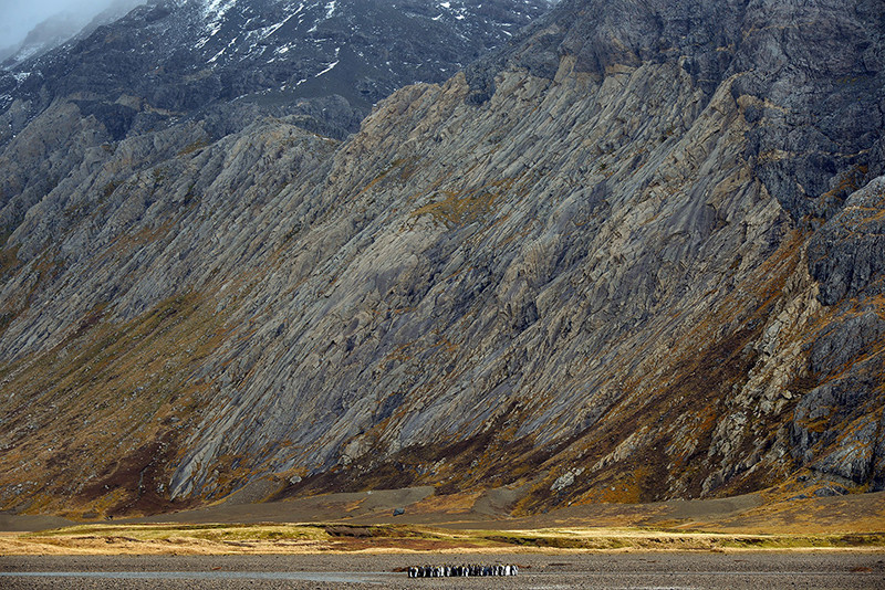 View of the Rallier du Baty peninsula in the vicinity of the Mont du Commandant,