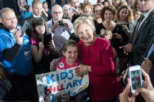 This time, motherhood, millennials help make Hillary run