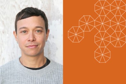 East Bay poet Ari Banias, author of  Anybody,  read his work at Lunch Poems on F