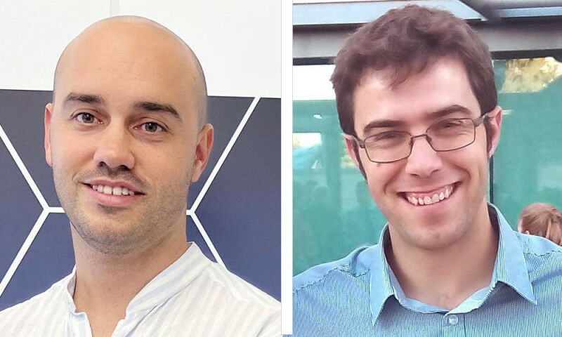 In the image, Daniel Garc�a Gonz�lez (left) and Pablo Mart�nez Olmos, the two UC