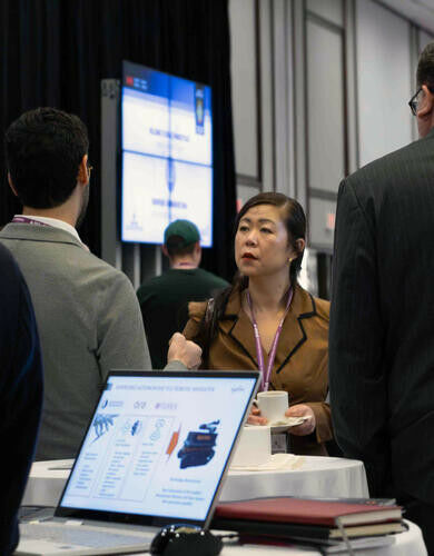 Associate Deputy Minister of National Defence Natasha Kim views innovative solut
