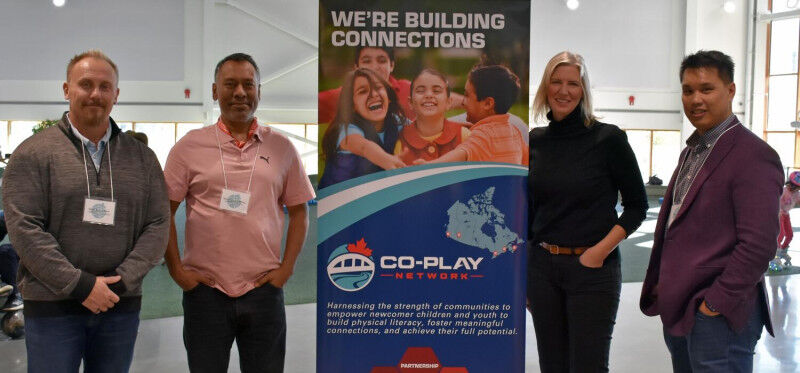 Left to right, Gavin McCormack, Turin Chowdhury, Jennifer Konopaki and Matthew K