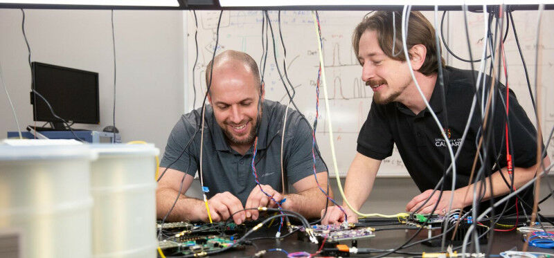 Jordan Smith, left, and Daniel Oblak, have secured funding to research creating