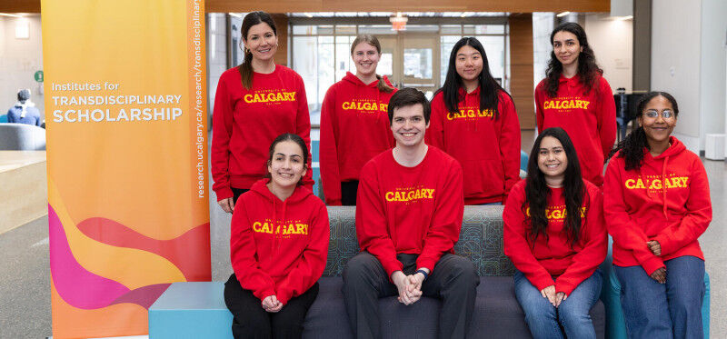 Victoria Fast and Lisa Rotzal, top row-left, worked on summer research together.