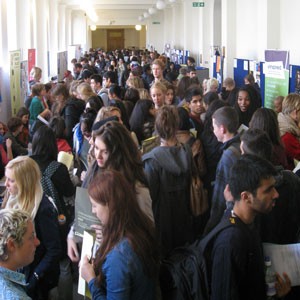 Students at the October 2012 UCLU Volunteering Fair