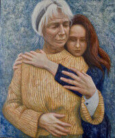 Ukraine mother and daughter portrait unveiled for World Refugee Day