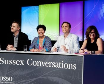 The panel for the Sussex Conversation on Digital and Social Media was (L-R) Prof