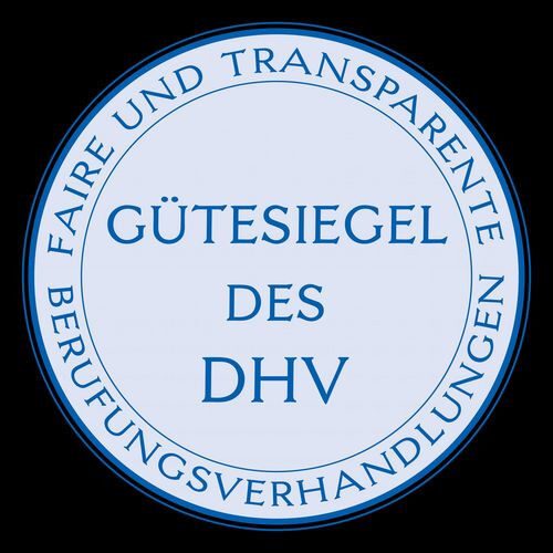The DHV seal of approval for fair and transparent appointment negotiations. Phot
