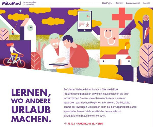 The teaching project of the Faculty of Medicine advertises with the motto: Learn