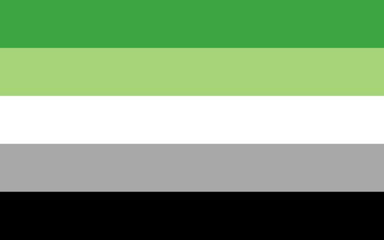 Aromantic Pride flag