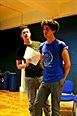 Students rehearsing The Importance of Being Earnest