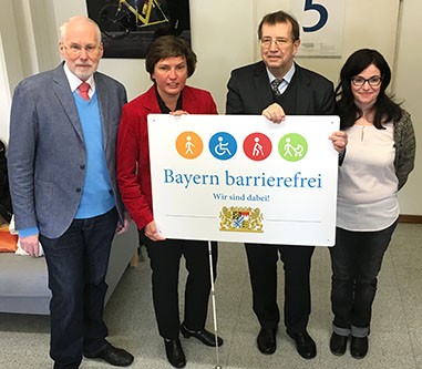 Together for inclusion and accessibility:   Reinhard Lelgemann, Irmgard Badura, 