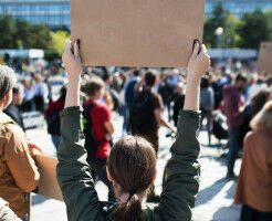 Young people passionate about political action, but forging new pathways to change�